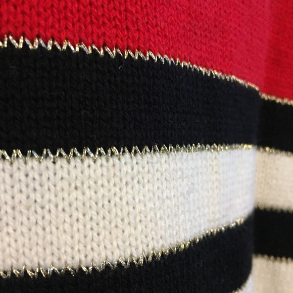 Women’s Nautical Style Sweater - Gold Lining (L) - Picture 5 of 7